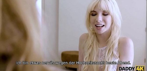 DADDY4K. Fräulein betrügt ihren Bräutigam mit altem Mann am Hochzeitstag
